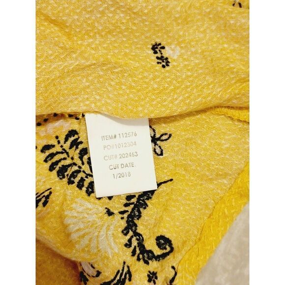 Torrid 2 Cold Shoulder Top Yellow Floral SS‎ Rayon Blouse 2X - Picture 7 of 8